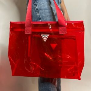 Adorable Red GUESS bag